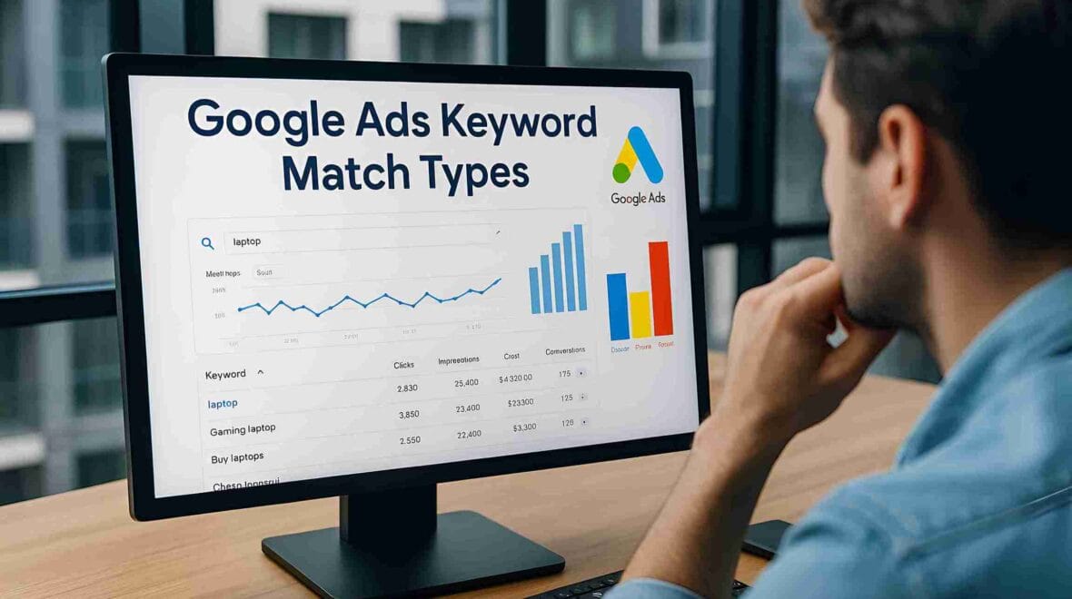 Google Ads Keyword Match Types Explained (Broad, Phrase, Exact)