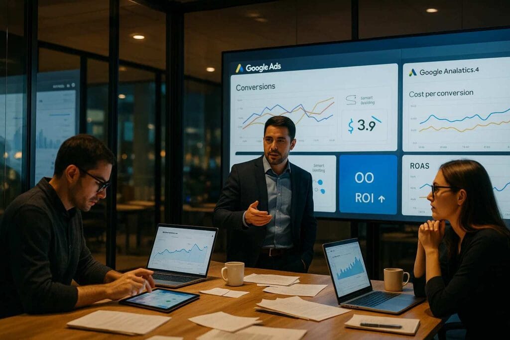 Google Ads automation dashboard analysis